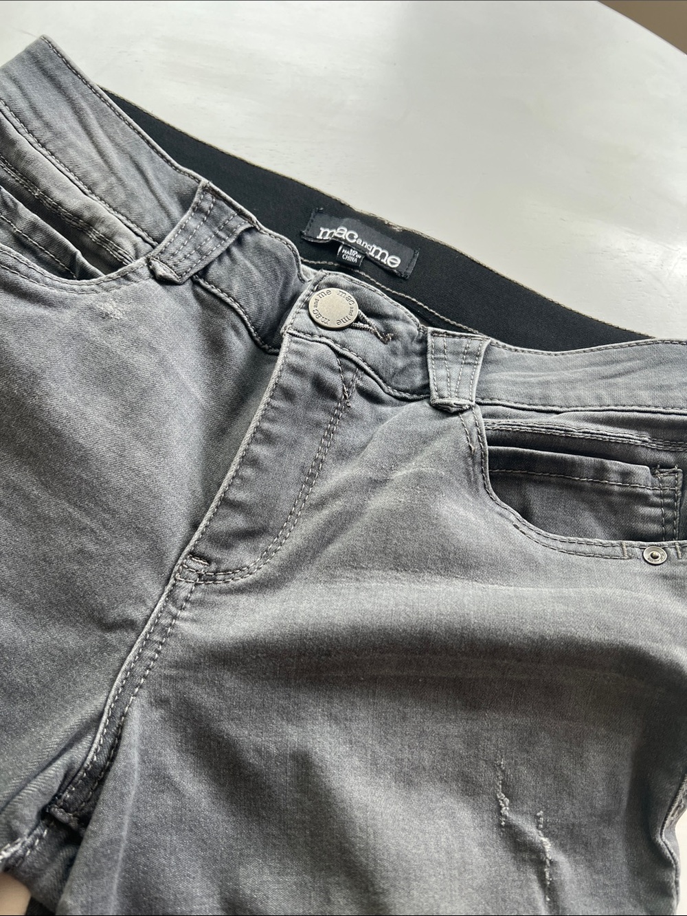 Women’s Skinny Gray Jeans — Stretch Slim Fit